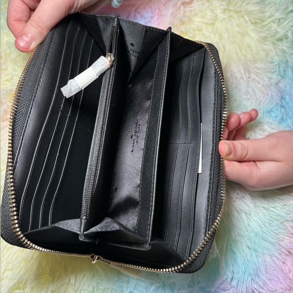 Black Continental Long Wallet - Picture 3 of 3